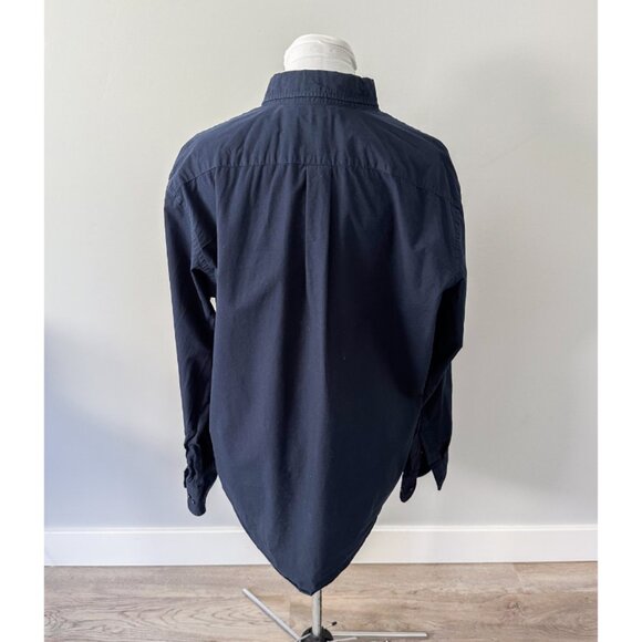 Uniqlo Navy Button Down Shirt - Picture 5 of 9